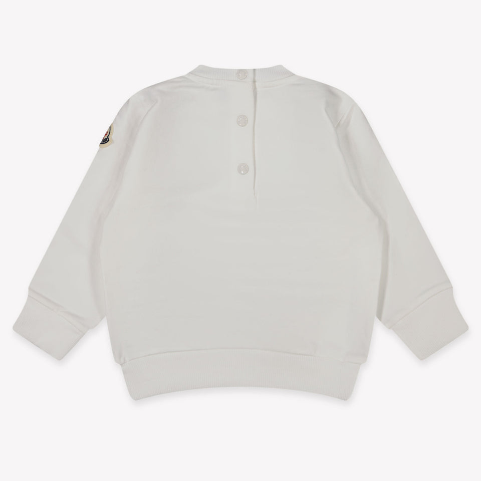 Moncler Baby Jongens Trui In Off White