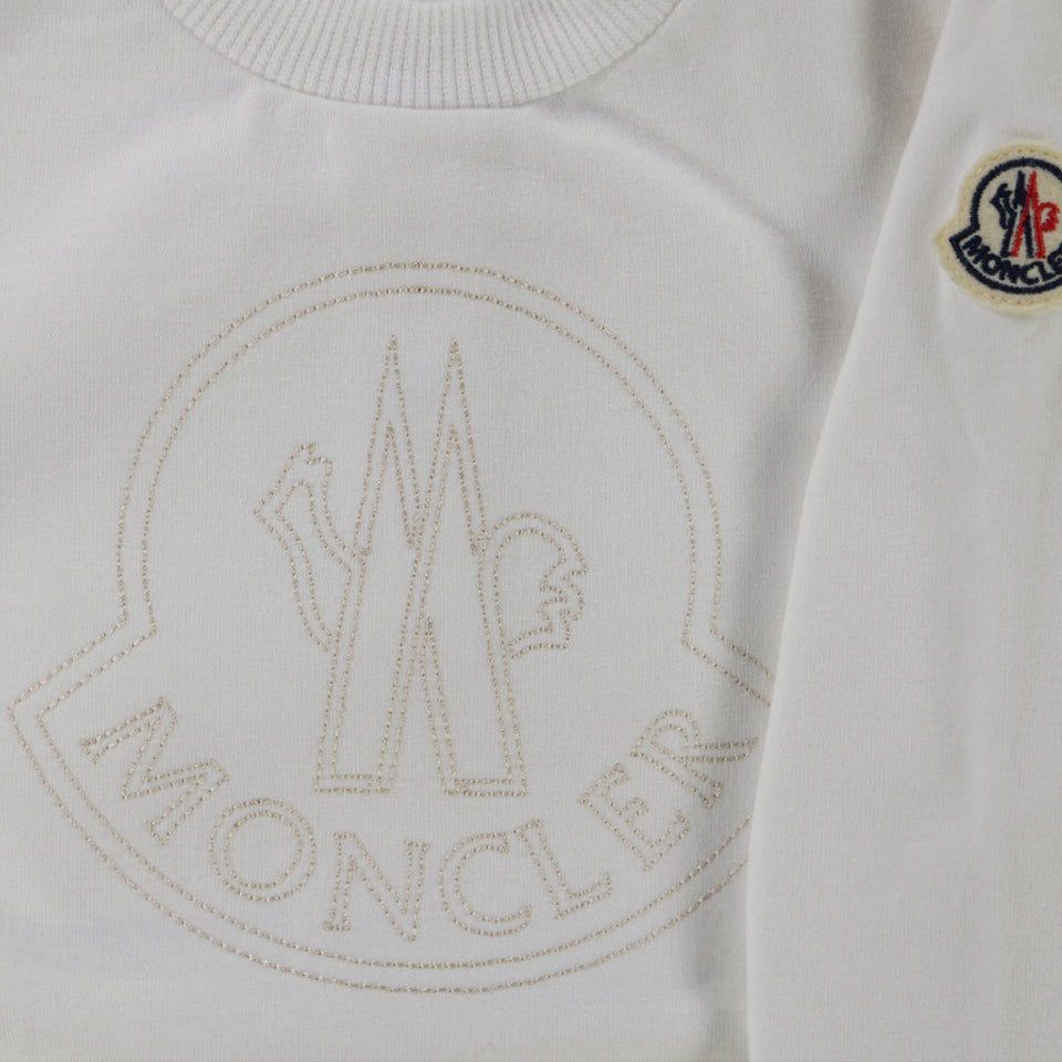 Moncler Baby Jongens Trui In Off White