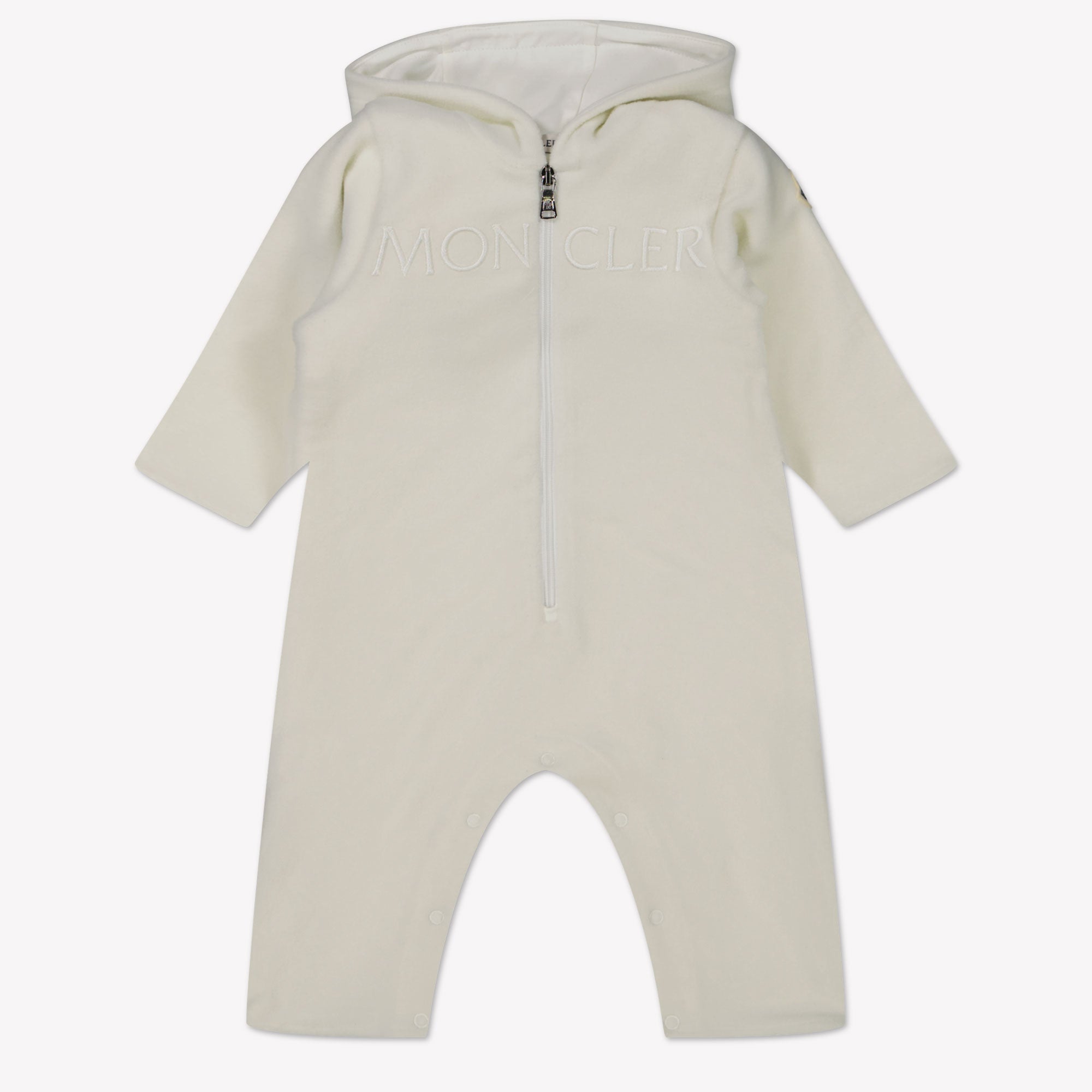 Moncler Baby Unisex Playsuit  Offwhite