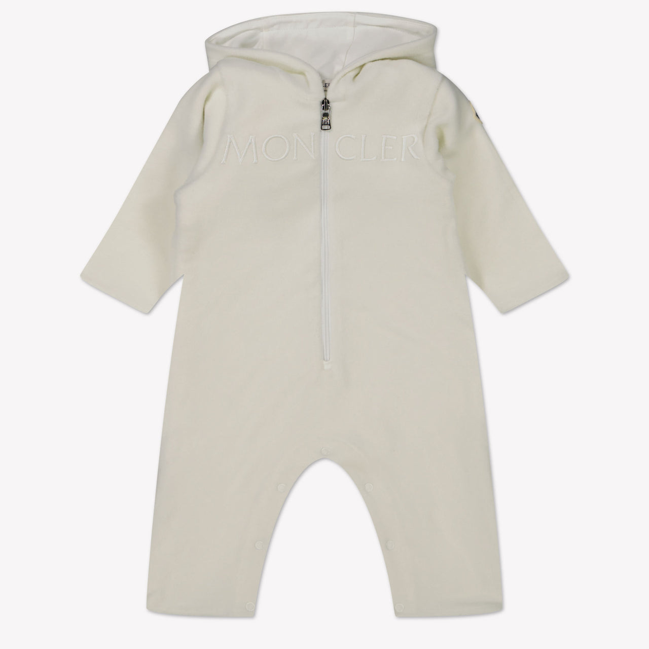 Moncler Baby Unisex Playsuit  Offwhite