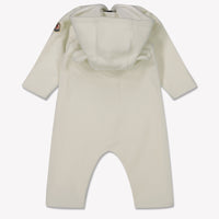 Moncler Baby Unisex Playsuit  Offwhite
