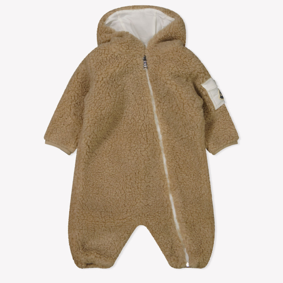 Moncler Baby Unisex Playsuit  Beige