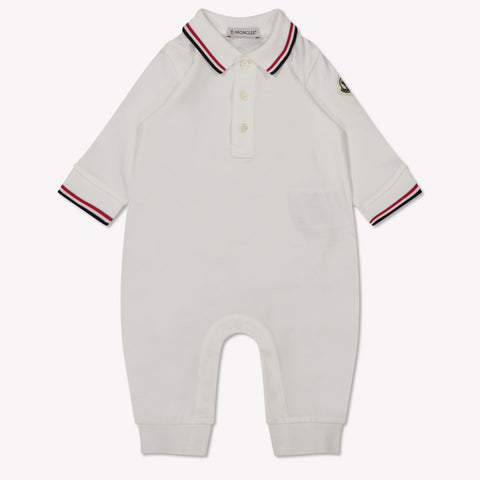 Moncler Baby Boys Playsuit  White