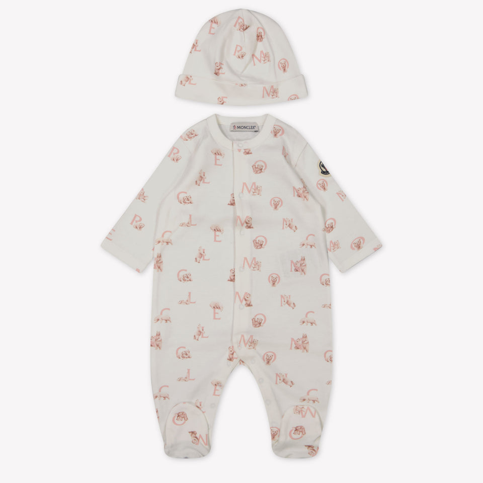 Moncler Baby Girls Playsuit  Light Pink