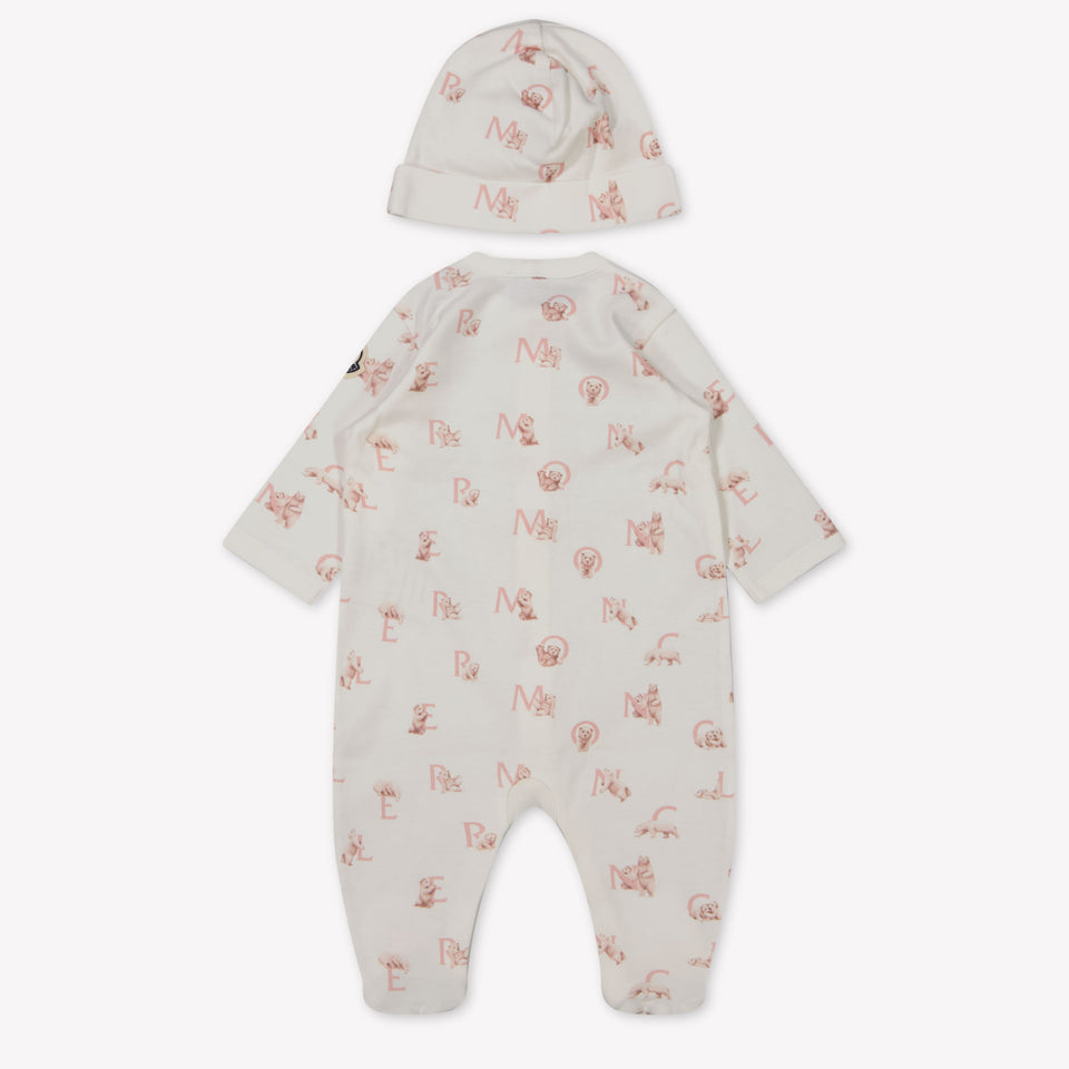 Moncler Baby Girls Playsuit  Light Pink