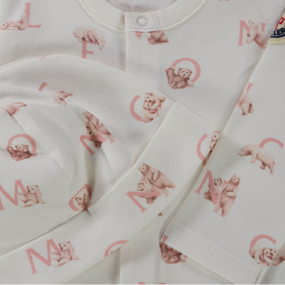 Moncler Baby Girls Playsuit  Light Pink