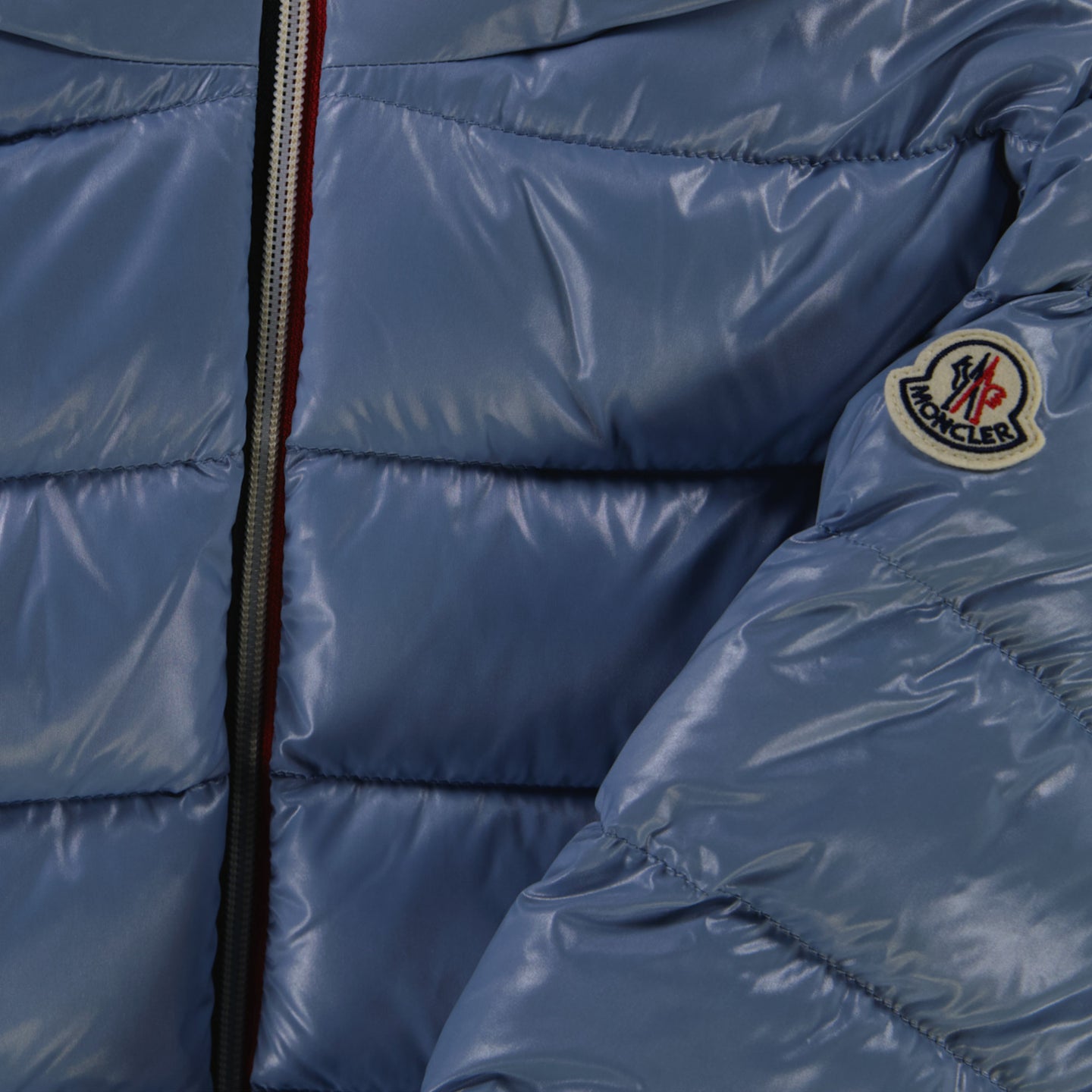 Moncler New Aubert Kids Boys Winter Jacket  Light Blue