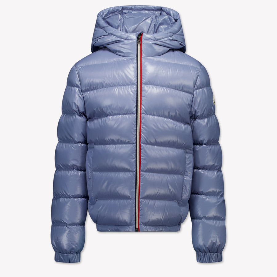 Moncler New Aubert Kids Boys Winter Jacket  Light Blue