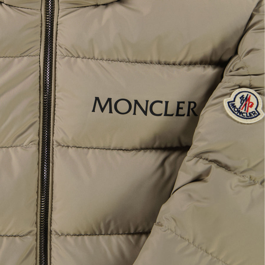 Moncler Bajan Kinder Jongens Winterjas In Beige