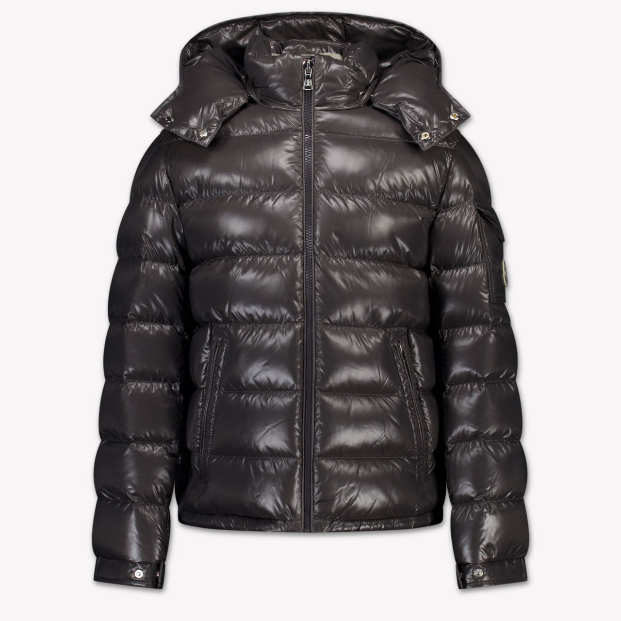 Moncler Maya Kinder Jongens Winterjas In Antraciet