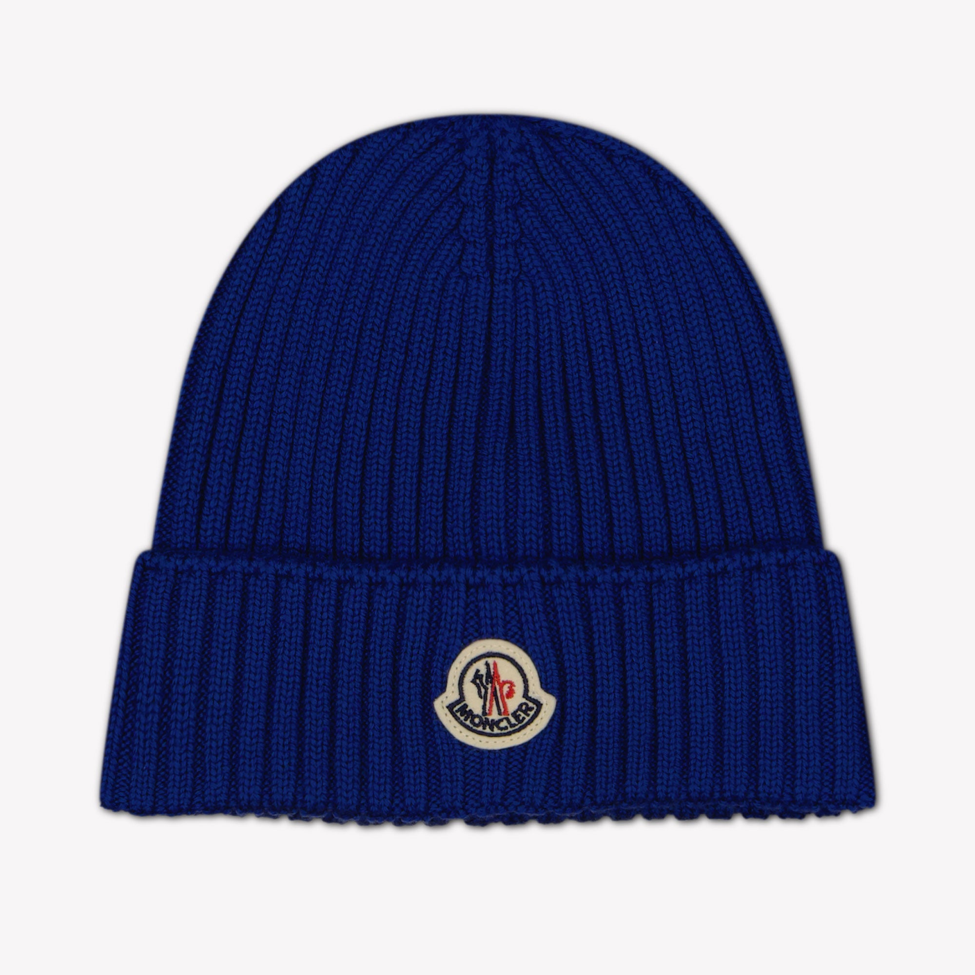 Moncler Kinder Unisex hat in Cobalt Blue