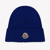 Moncler Kinder Unisex hat in Cobalt Blue
