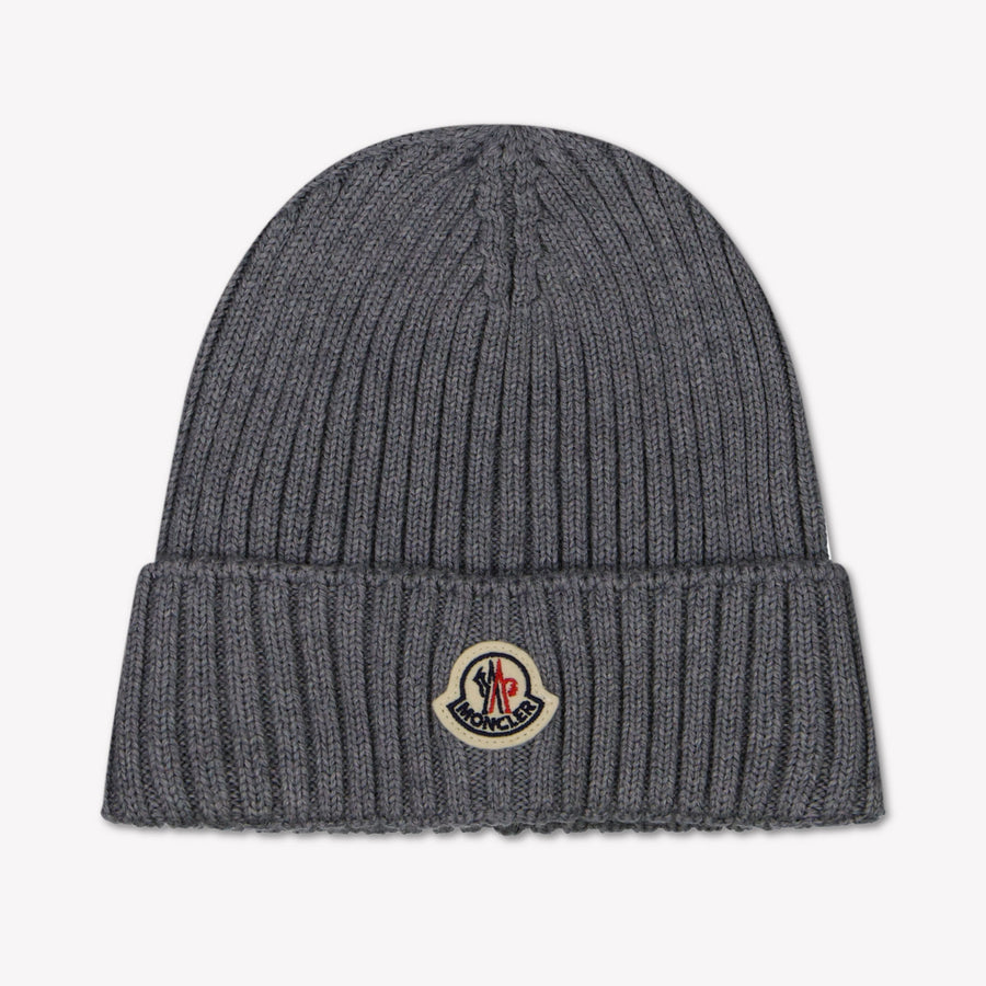 Moncler Kinder Unisex Muts In Grijs