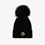 Moncler Kinder Meisjes Muts In Zwart