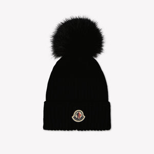 Moncler Kinder Meisjes Muts In Zwart