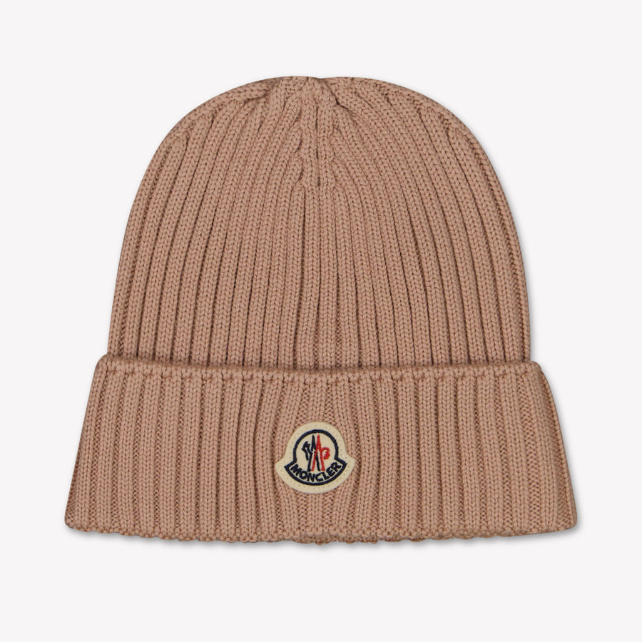 Moncler Unisex Kids Beanie in Light Pink