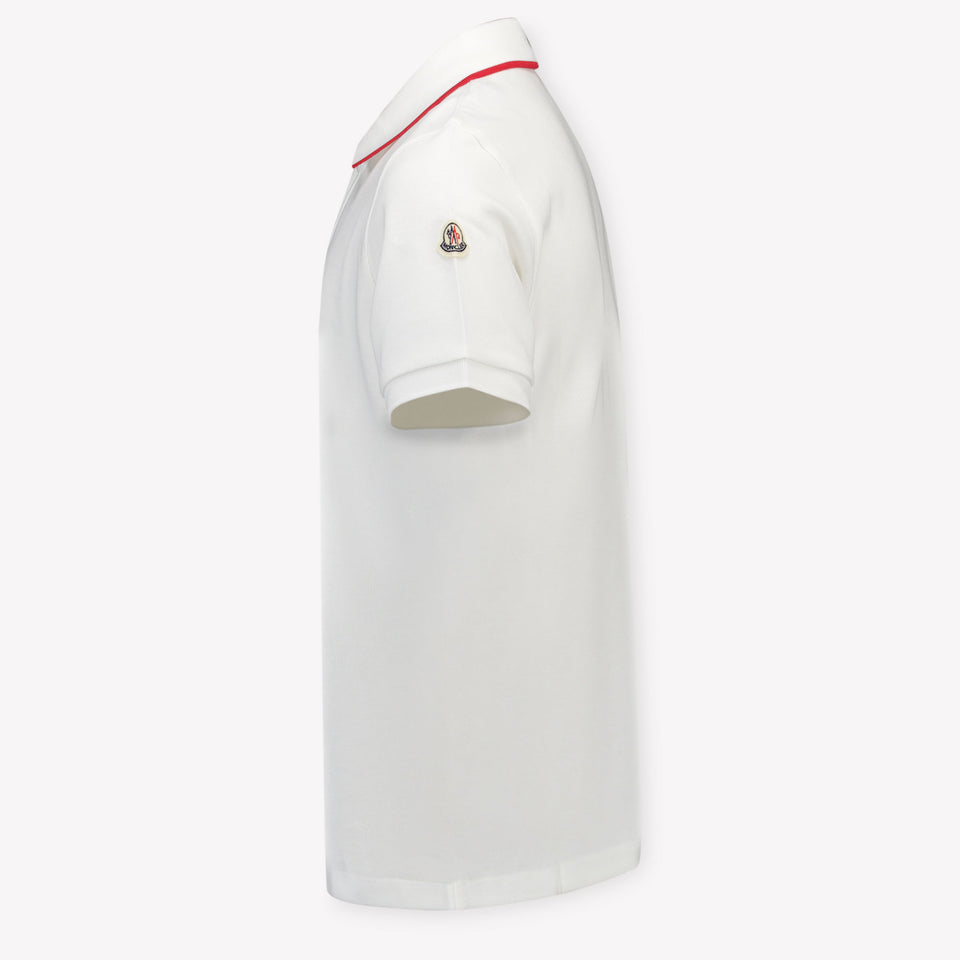 Moncler Kinder Jongens Polo In Wit