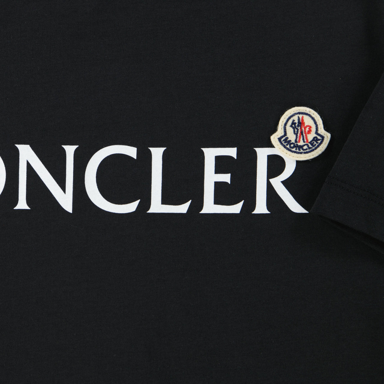 Moncler Kinder Jongens T-Shirt In Zwart