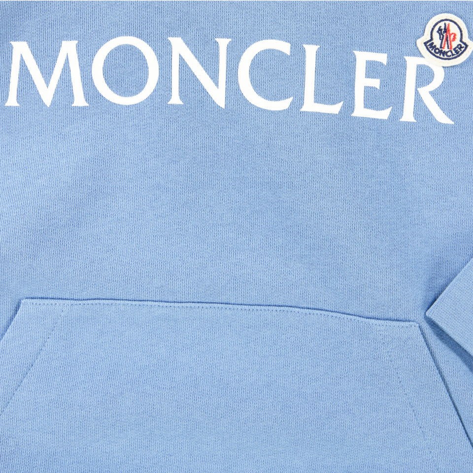 Moncler Kids Boys Sweater  Light Blue
