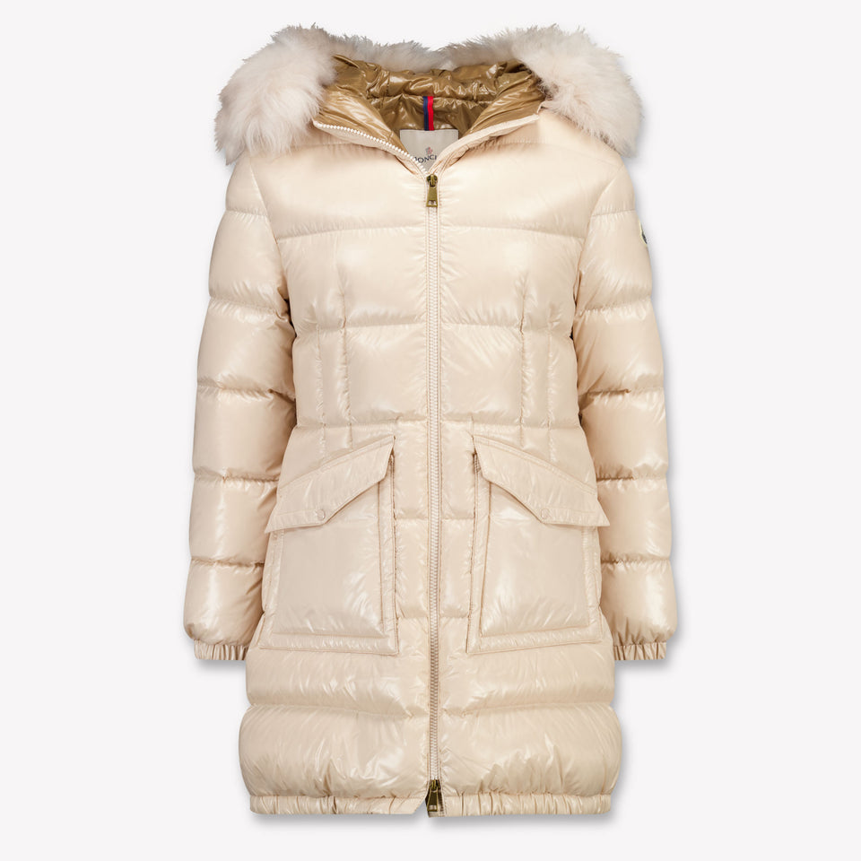 Moncler Aruna Kids Girls Winter jacket Ecru