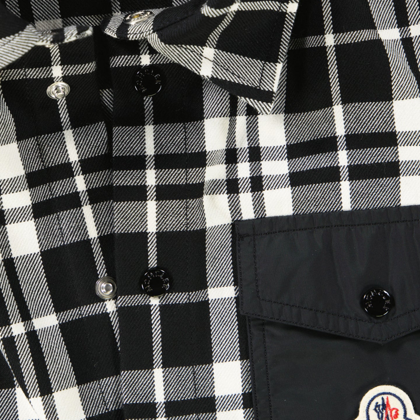 Moncler Kinder Jongens Blouse In Zwart