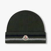 Moncler Kinder Jongens Muts In Donker Groen