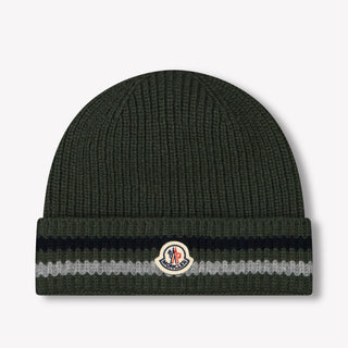 Moncler Kinder Jongens Muts In Donker Groen