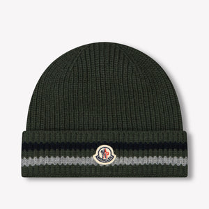 Moncler Kids Boys Hat Dark Green