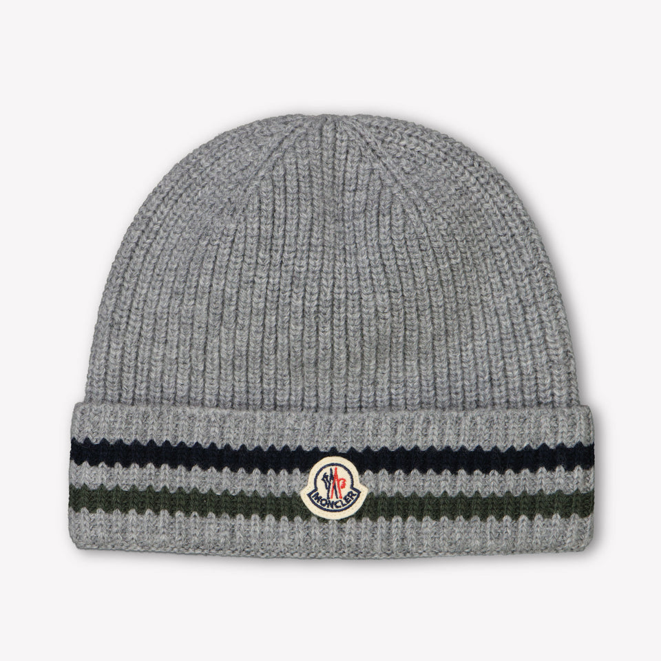 Moncler Kinder Jongens Muts In Grijs