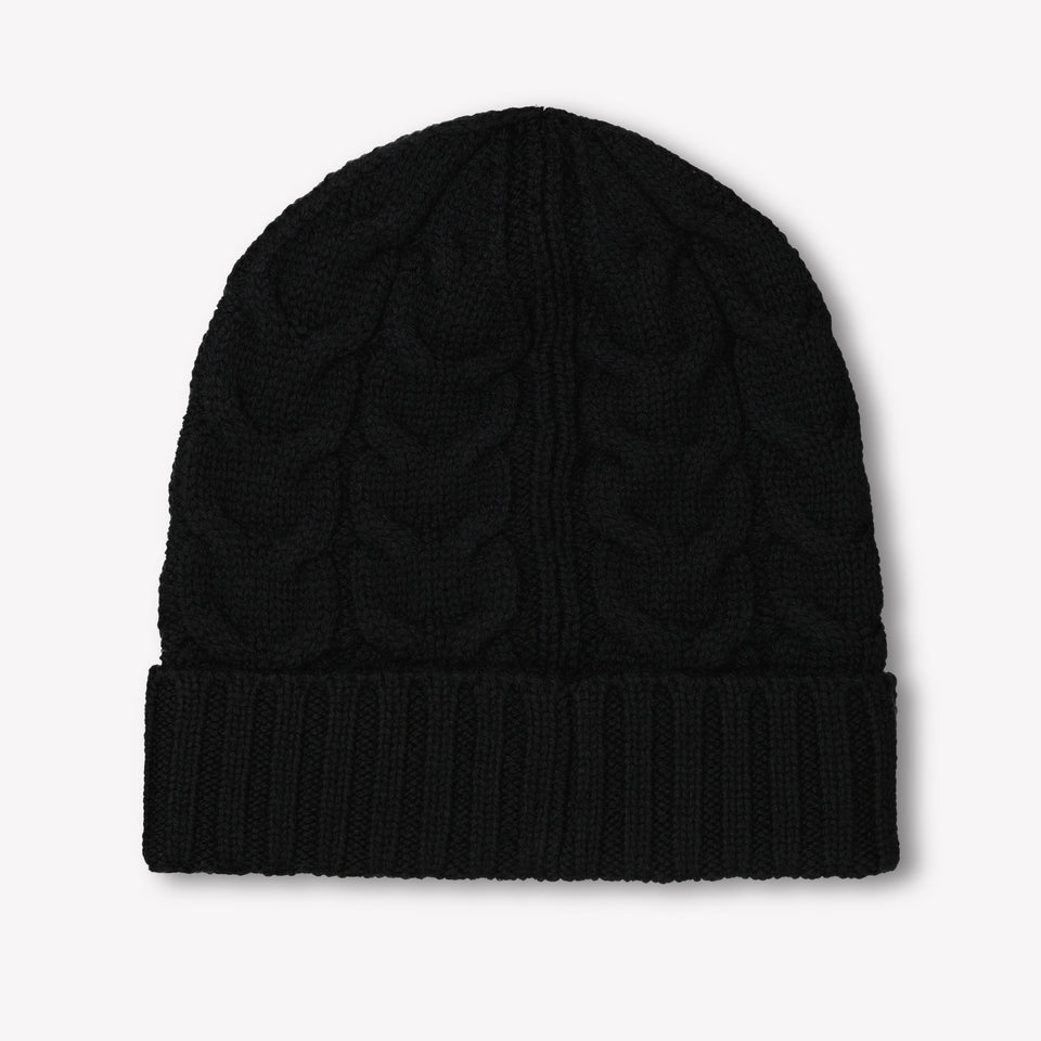 Moncler Kinder Unisex Muts In Zwart