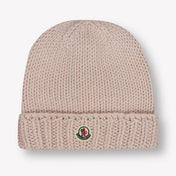 Moncler Kinder Meisjes Muts In Licht Roze