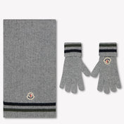 Moncler Kids Boys Scarves  Gray