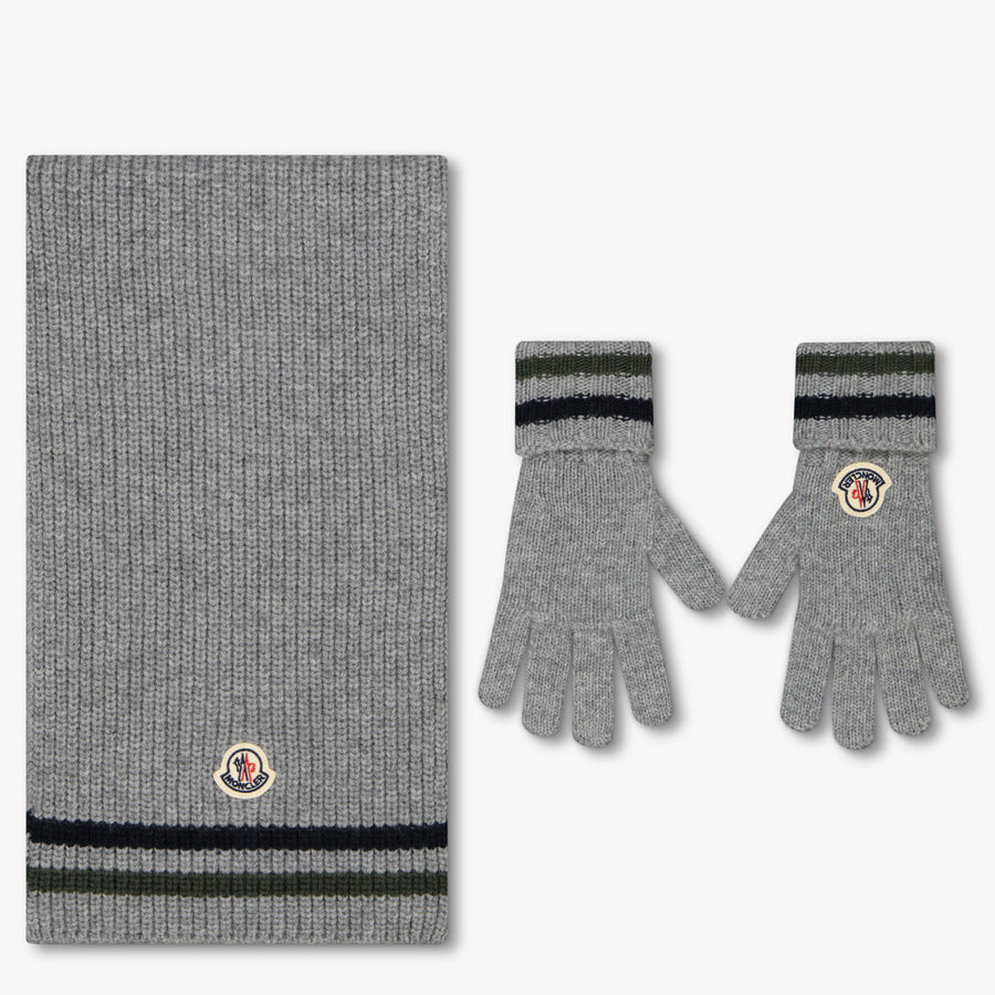 Moncler Kinder Jongens Sjaal In Grijs
