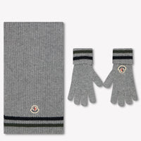 Moncler Kids Boys Scarves  Gray