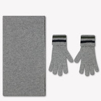 Moncler Kids Boys Scarves  Gray