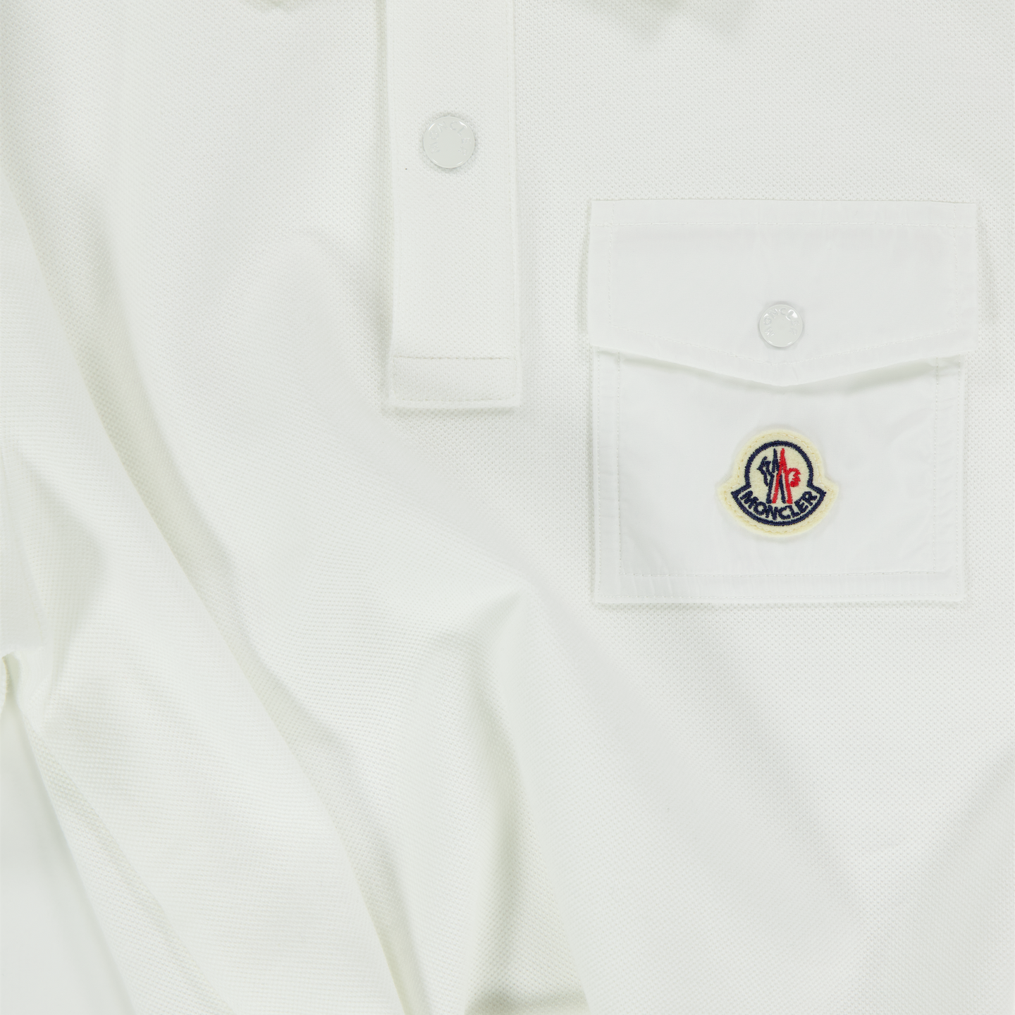 Moncler Kinder Jongens Polo In Wit