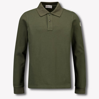 Moncler Kinder Jongens Polo In Donker Groen
