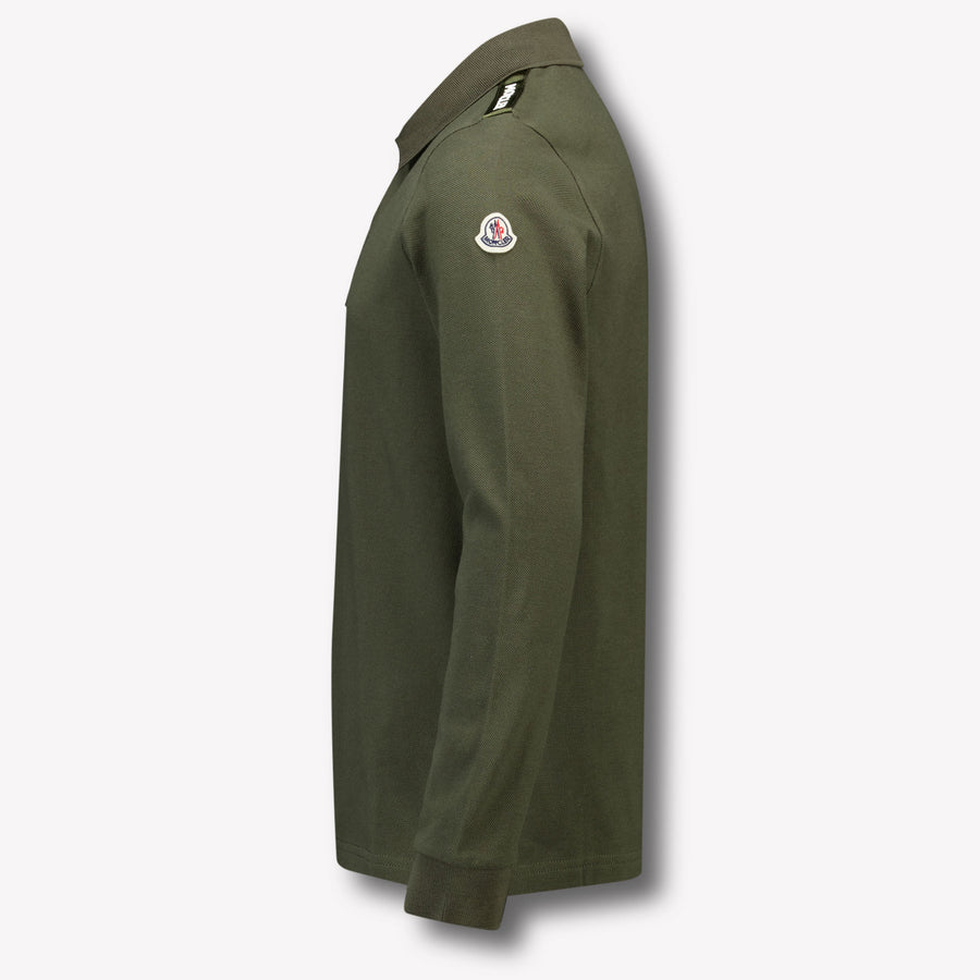 Moncler Kids Boys Polo  Dark Green