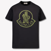 Moncler Kinder Jongens T-Shirt In Zwart