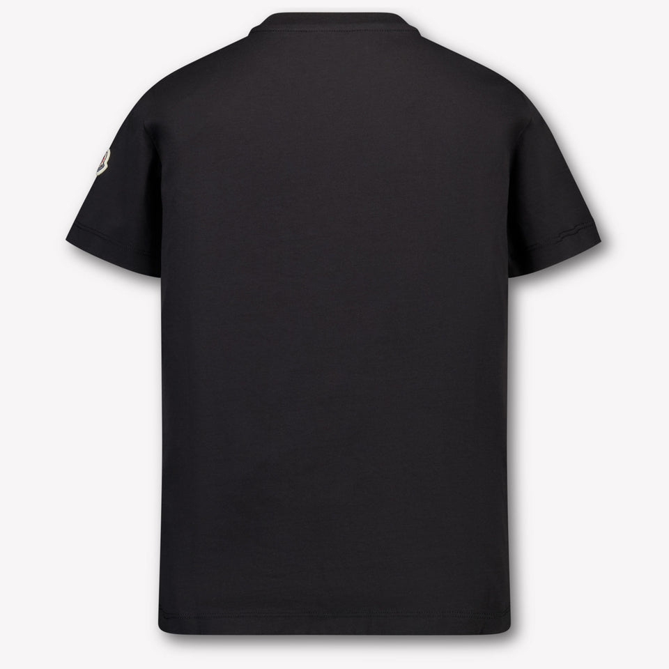 Moncler Kinder Jongens T-Shirt In Zwart