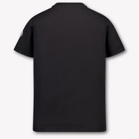 Moncler Kinder Jongens T-Shirt In Zwart