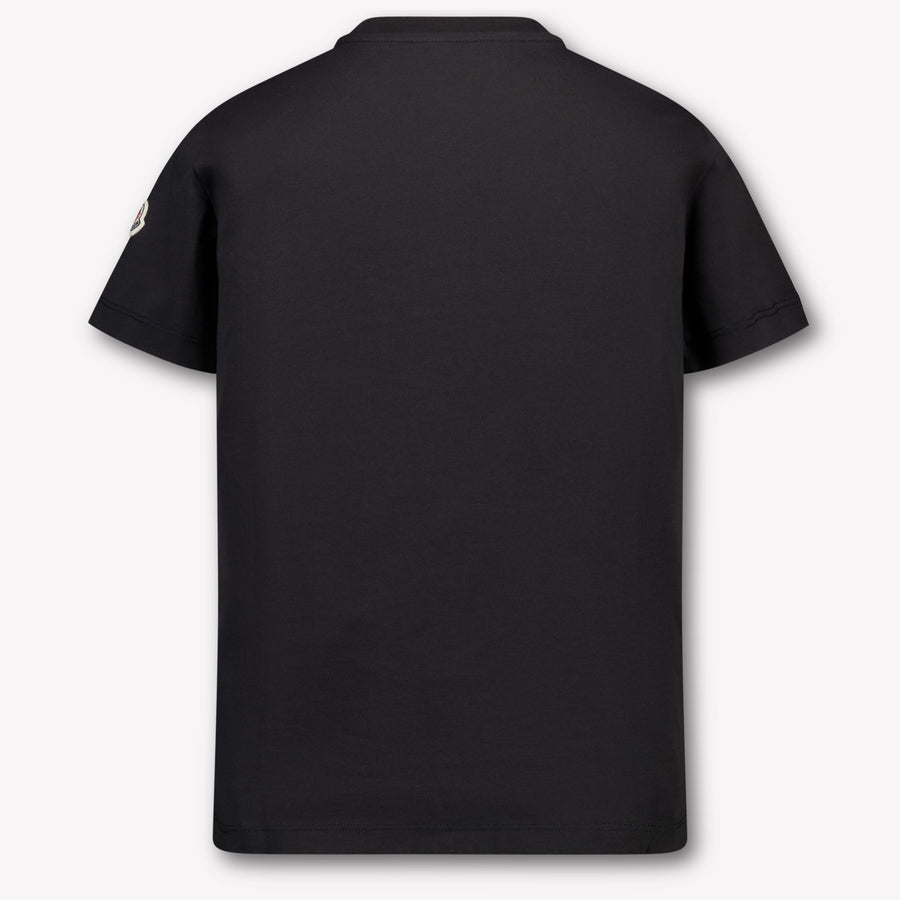 Moncler Kinder Jongens T-Shirt In Zwart