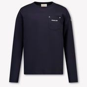 Moncler Kids Boys  T-Shirt Navy