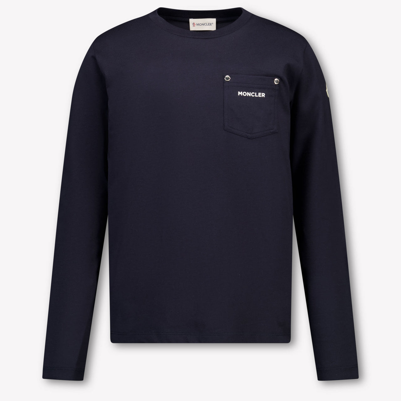 Moncler Kinder Jongens T-Shirt In Navy
