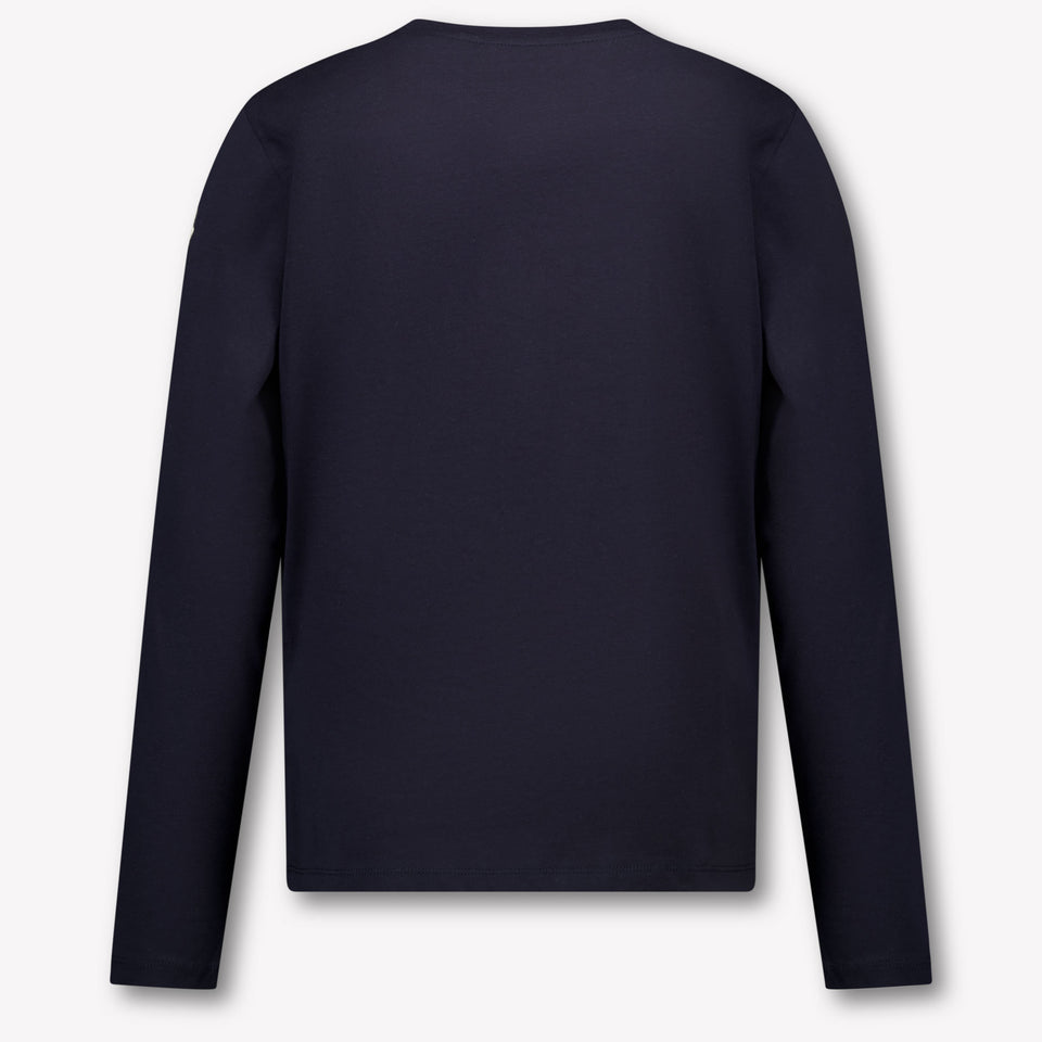 Moncler Kids Boys  T-Shirt Navy