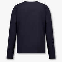 Moncler Kinder Jongens T-Shirt In Navy