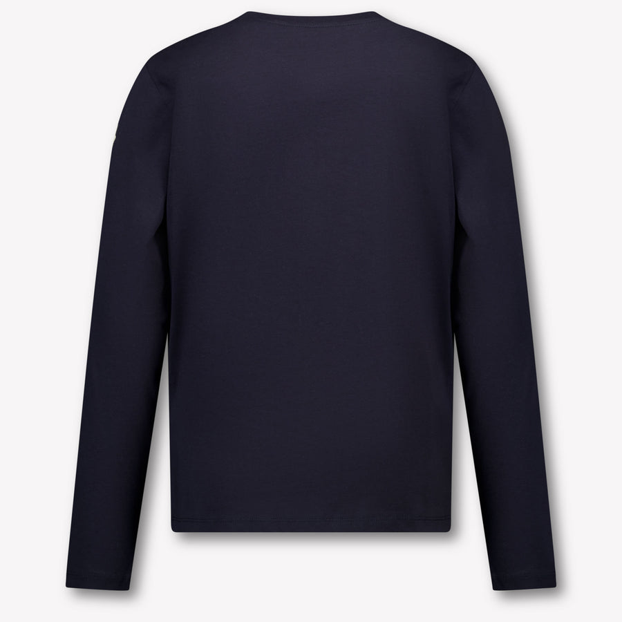 Moncler Kinder Jongens T-Shirt In Navy