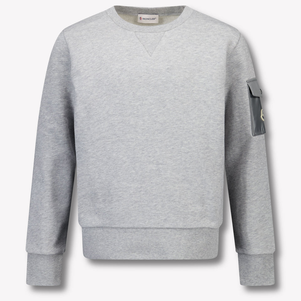 Moncler Kinder Jongens Trui In Grijs