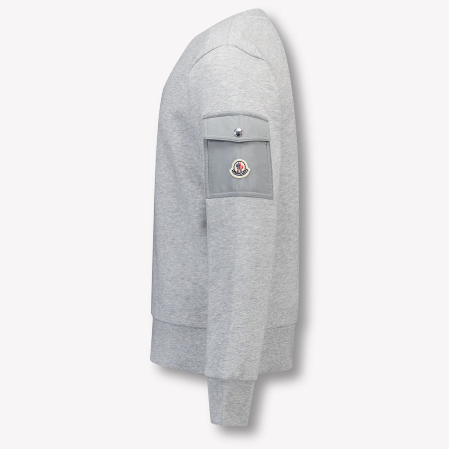 Moncler Kids Boys Sweater  Gray