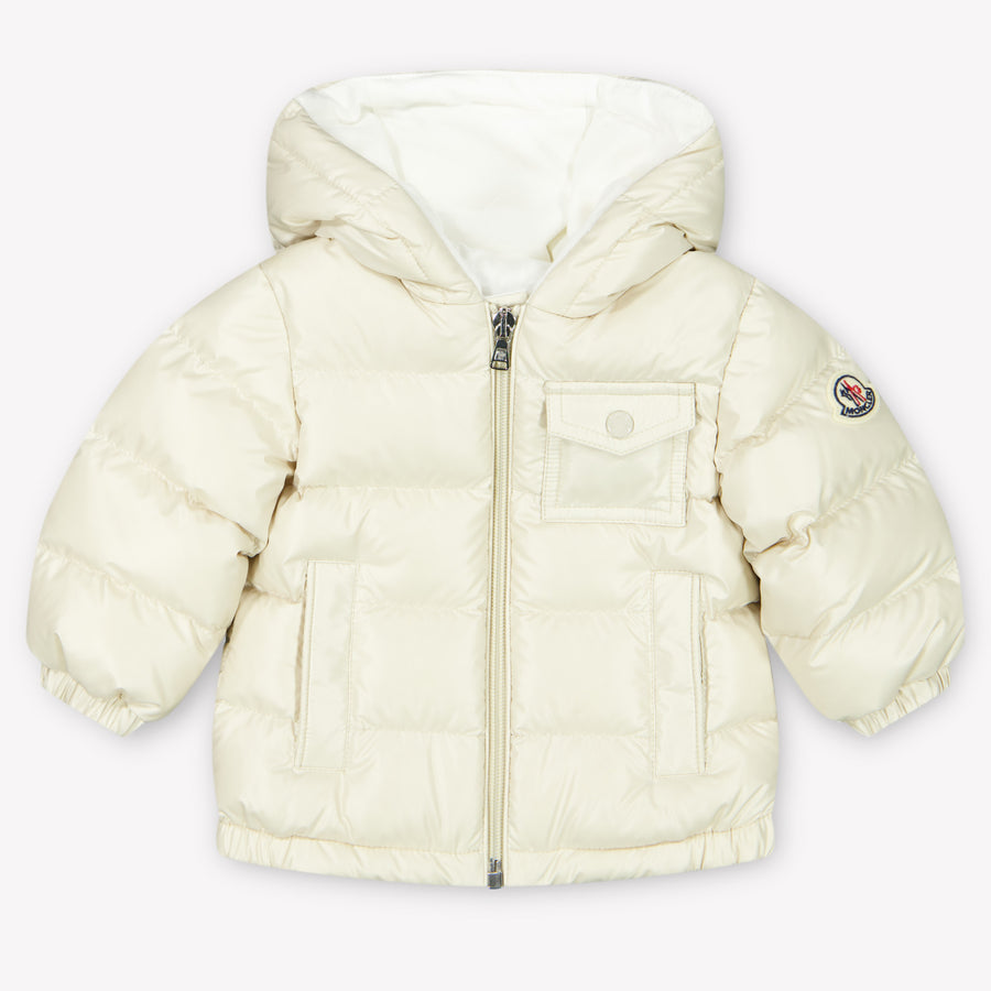 Moncler Mesles Baby Boys Winter Jacket in Light Beige